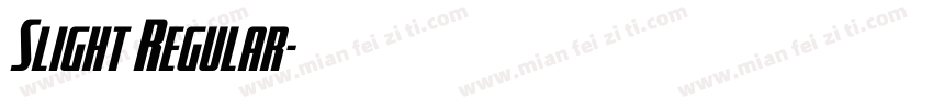 Slight Regular字体转换
